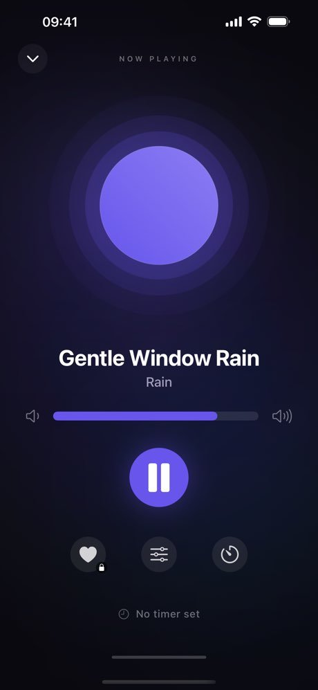 Snoozio Now Playing - Gentle Window Rain